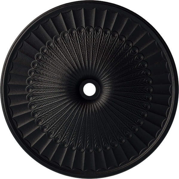 Ekena Millwork Galveston Ceiling Medallion (Fits Canopies up to 5 7/8"), 51"OD x 3 5/8"ID x 3 3/8"P, Steel Gray CM51GLSGS - main